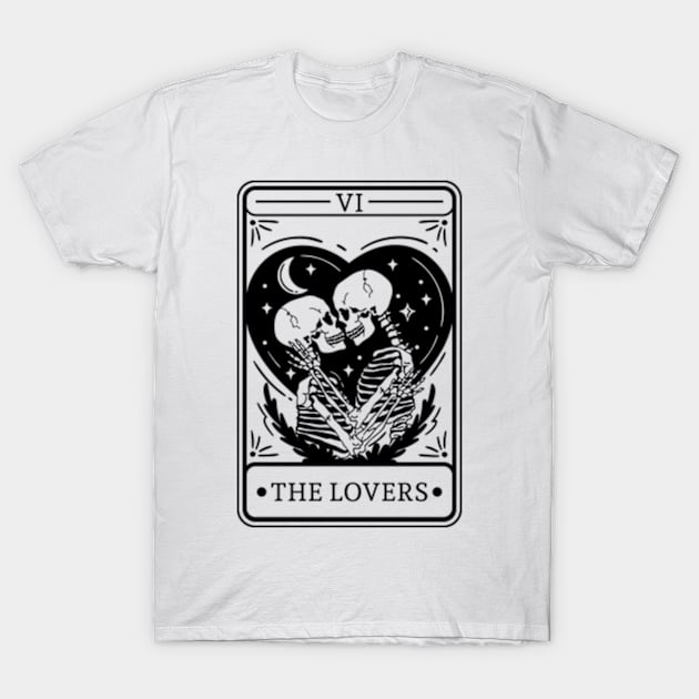 The Lovers Tarot Card T-Shirt by Petko121212